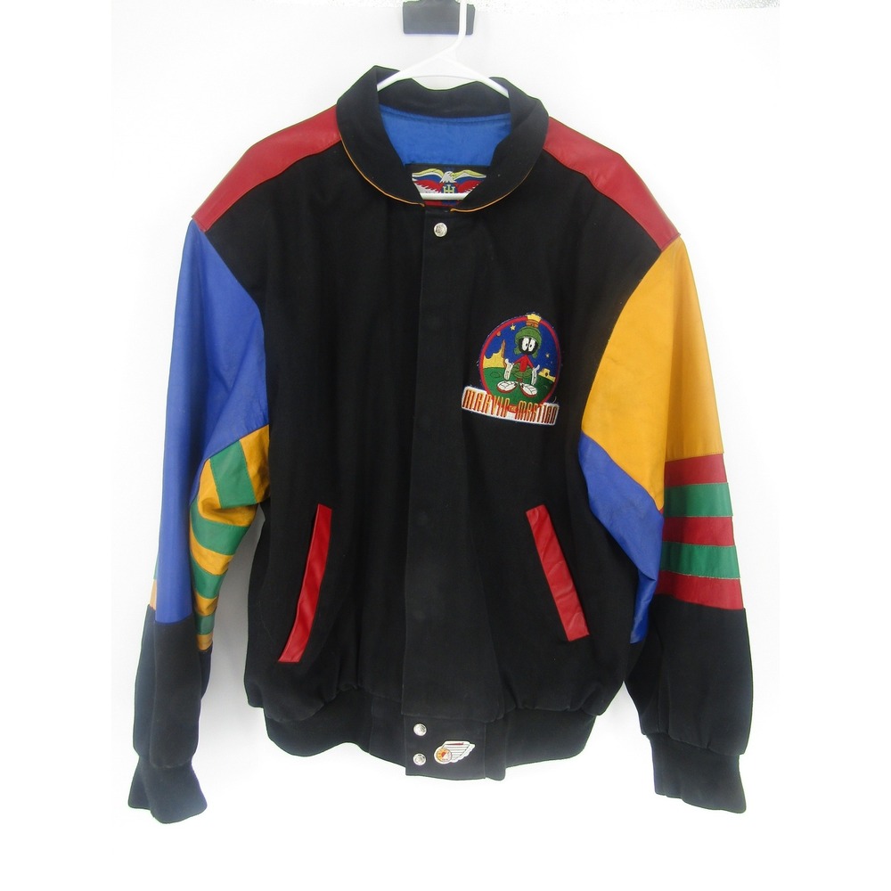 Marvin the Martian Varsity Jacket Sz. L Retro Looney Tunes Streetwear Hip Hop - Picture 2 of 16